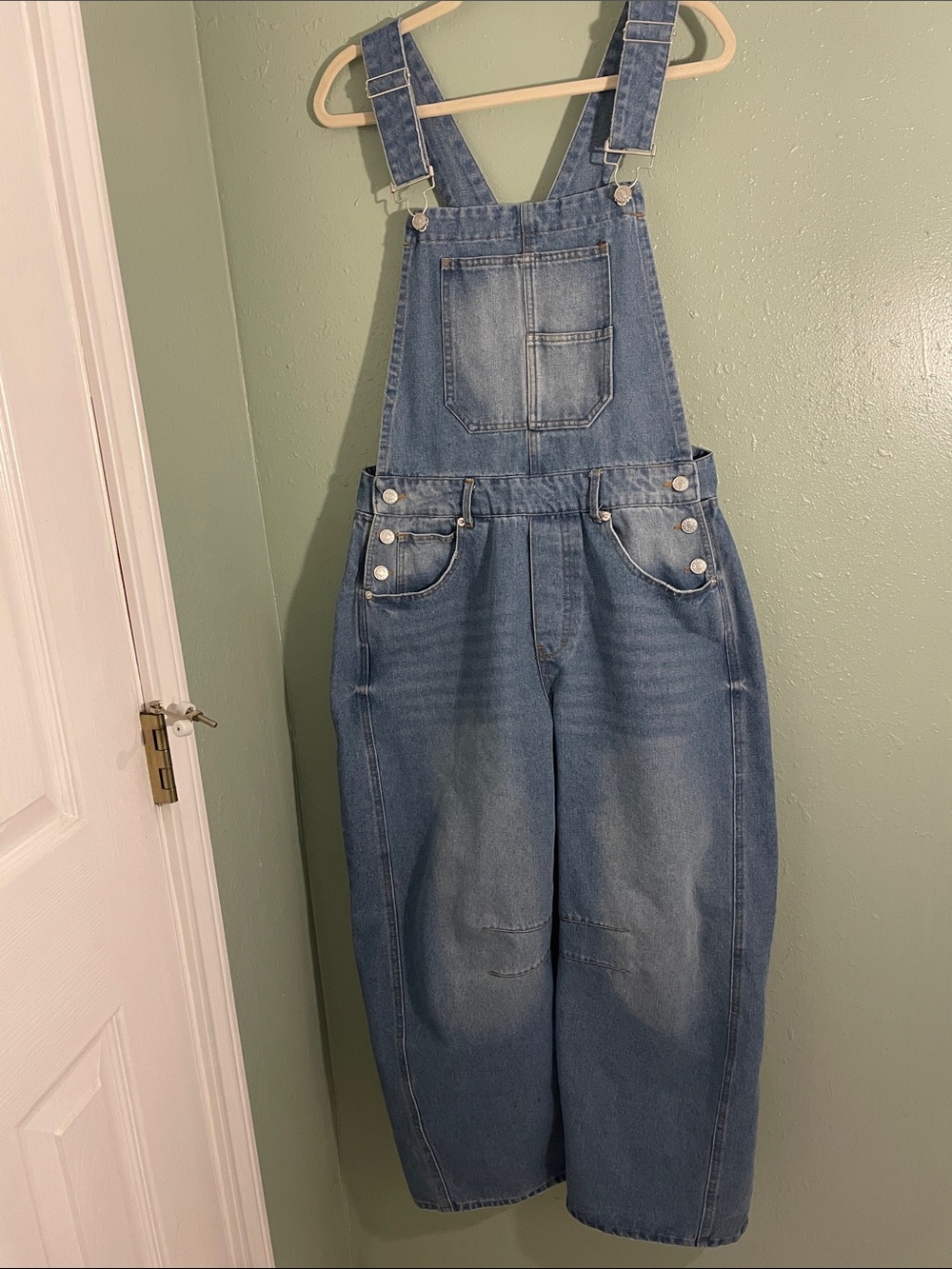 So Me Light Blue Denim Women's Overalls